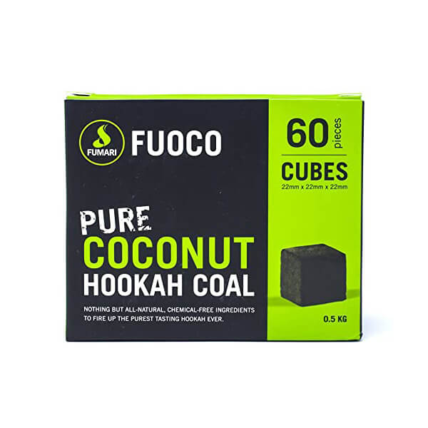 Boîte de 60 cubes de charbon de bois Fumari Fuoco à la noix de coco