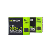 Fumari Fuoco Cubo de Carbón de Coco Caja de 60 Piezas